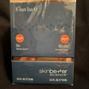 A-Team Duo Kit by Skinbetter Science. Alto Defense/AlphaRet Overnight Cream..New
